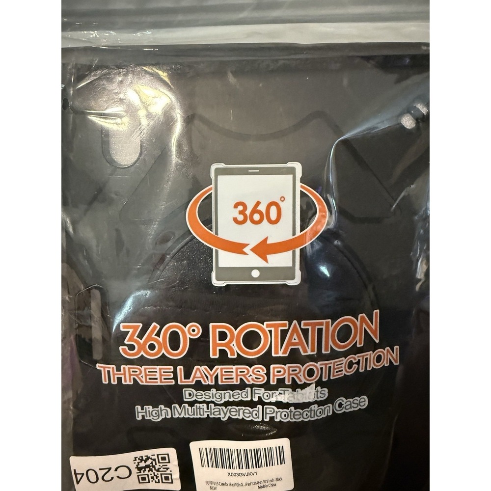 iPad Pro 11 360 Rotation Three Layers Protection  Case Black - Picture 2 of 3